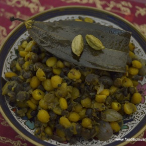 Gughuni/ Bengal gram lentil (Chana dal) dish from ancient Mauryan period