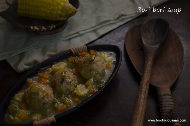 bori bori soup from Paraguay